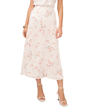 Shop Vince Camuto A Line Midi Skirt In New Ivory