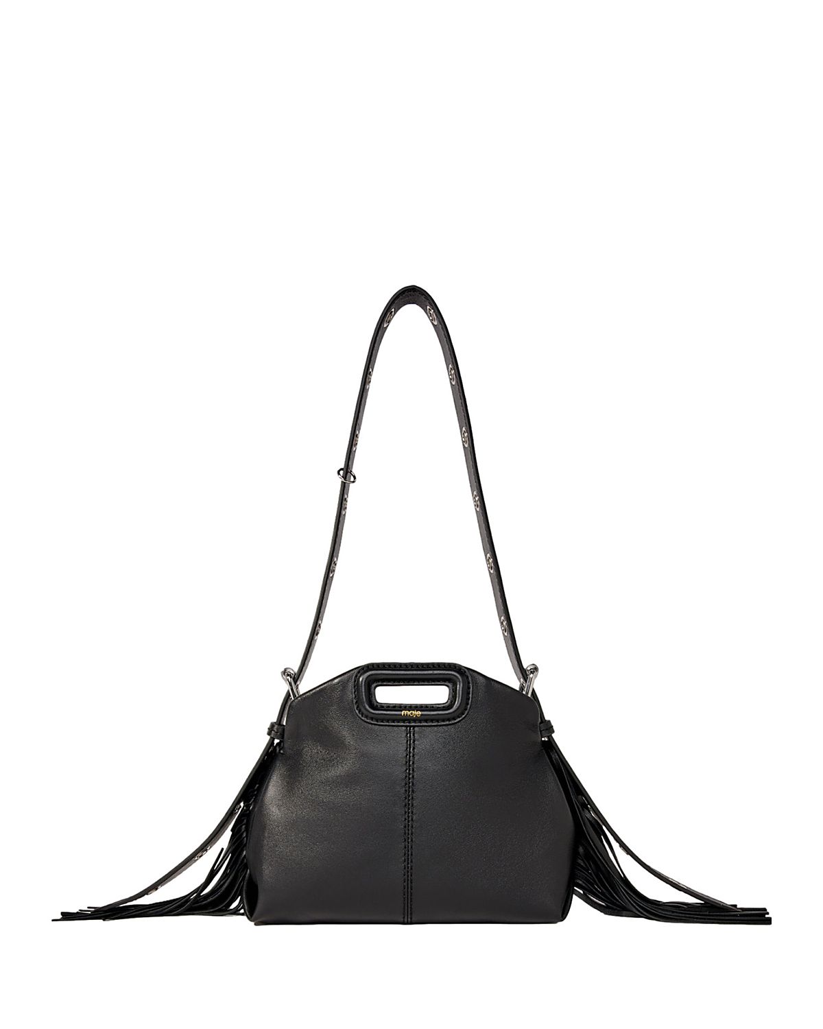 Maje Miss M Smooth Leather Mini Bag