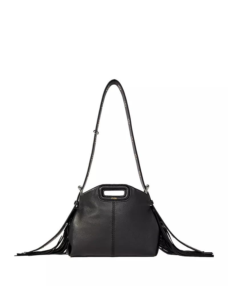 Maje Miss M Smooth Leather Mini Bag