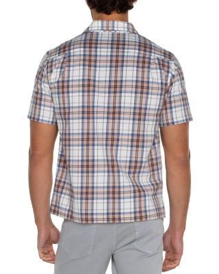 Printed Short Sleeve Button Front Shirt