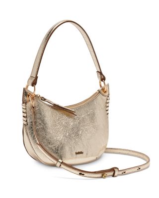 Swing Metallic Leather Shoulder Bag
