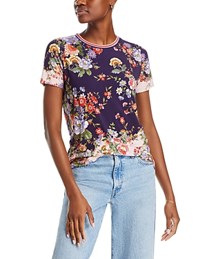Shop Johnny Was The Janie Favorite Floral Print Tee In Multi