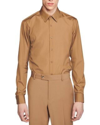Sandro Regular Fit Long Sleeve Button Down Shirt