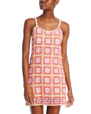 AQUA - Crochet Mini Dress - 100% Exclusive