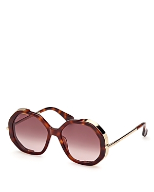 Liz Geometric Sunglasses, 55mm