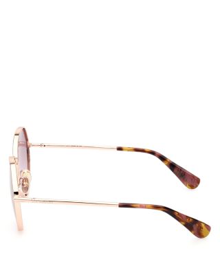 Menton Gradient Round Sunglasses, 57mm