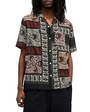 Allsaints Marquee Relaxed Fit Camp Shirt