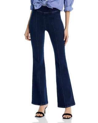 FRAME - The Jetset High Rise Flare Leg Pintuck Jeans in Keller