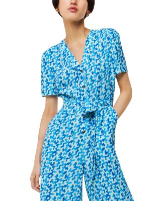 Hazy Coral Printed Jumpsuit