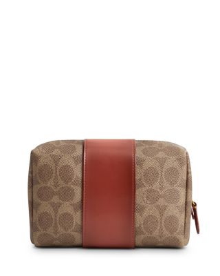 ■Coach■ Essential Cosmetic Pouch Signature CR514 B4NQ4 COACH® Outlet | Essential Cosmetic Pouch In Signature Canvas