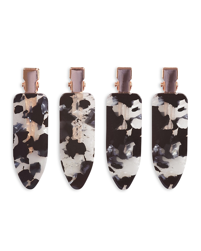 Kitsch Creaseless Clips - Black Terrazo, Set of 4