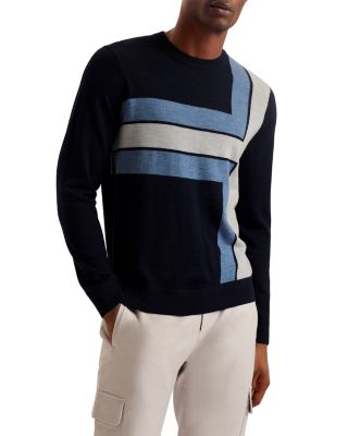 Ted Baker - Color Block Crewneck Sweater