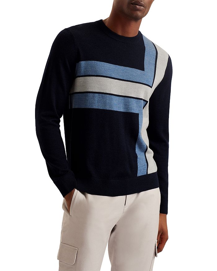 Ted Baker Color Block Crewneck Sweater | Bloomingdale's