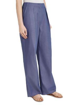 Zip Fly Wide Leg Pants