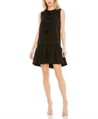 Mac Duggal - Sleeveless Bow Detail Tiered Hem A Line Dress