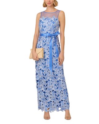 Illusion Neck Tonal Lace Dress