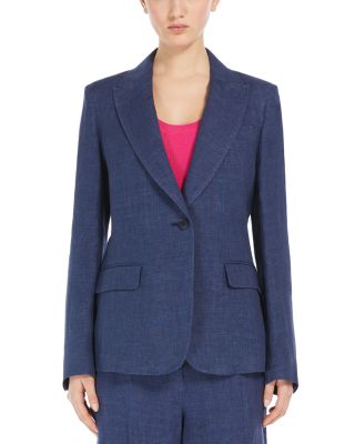 アウターその他 WEEKEND MAX MARA Woman Blazer Blue 2515041062600 018 Weekend Max Mara Nalut Single Breasted Blazer | Bloomingdale's