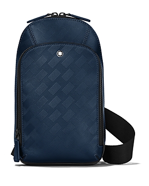 Shop Montblanc Extreme 3.0 Leather Sling Bag In Blue