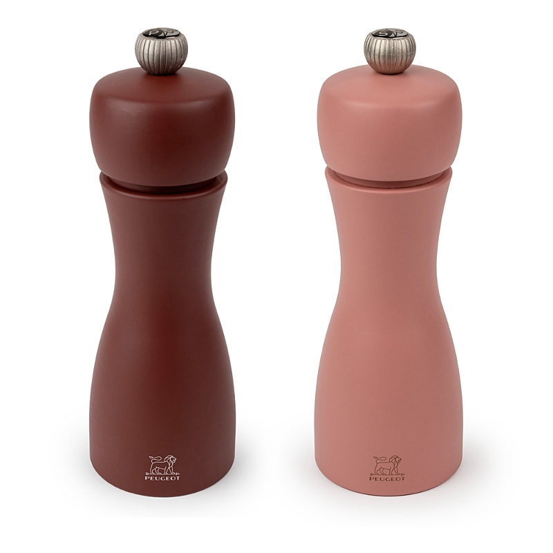 Peugeot Tahiti Duos Salt And Pepper Mill Set In Brown