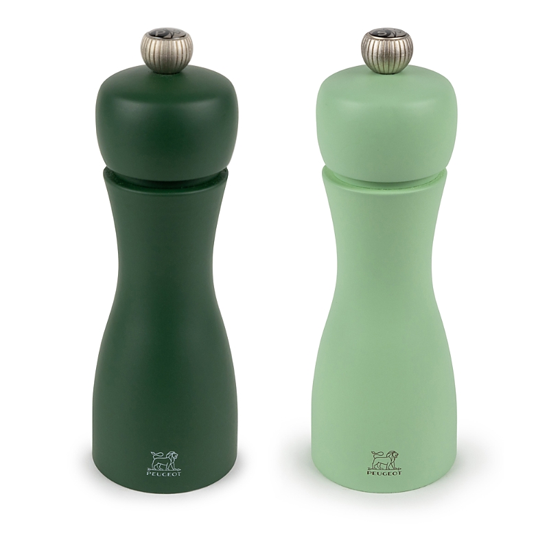 Peugeot Tahiti Duos Salt And Pepper Mill Set In Green