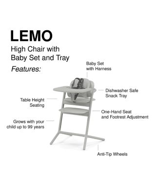 LEMO 3-in-1 High Chair + Training Tower 