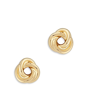 Shop Bloomingdale's Children's Love Knot Stud Earrings In 14k Yellow Gold
