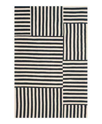 Ralph Lauren - Ralph Lauren Canyon Stripe Patch RLR2867 Area Rug, 2' x 3'