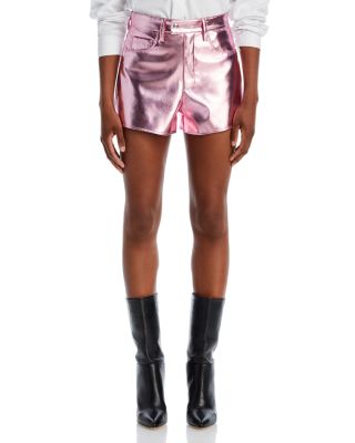 High Rise Metallic Shorts