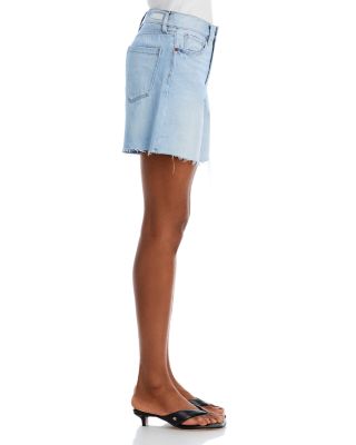 High Rise Denim Cutoff Shorts