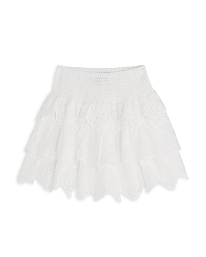 Shop Aqua Girls' Eyelet Skirt, Little Kid, Big Kid - 100% Exclusive In White