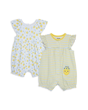 Shop Little Me Girls' Lemons Rompers, 2 Pack - Baby In Yellow