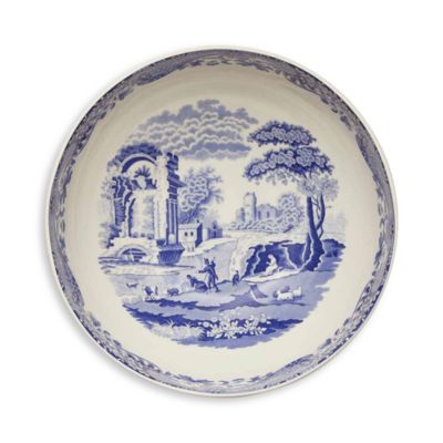Blue Italian Deep Round Bowl