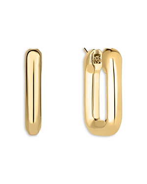 Roberto Coin Women's 18k Yellow Gold Small Rectangular Hoop Earrings/18mm X 30mm In Gold