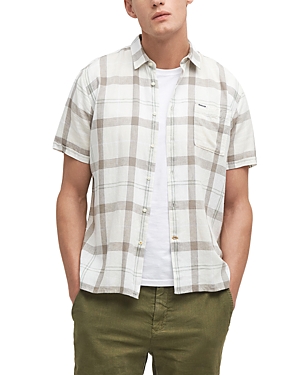 Barbour Croft Short Sleeve Summer Shirt In Neutral
