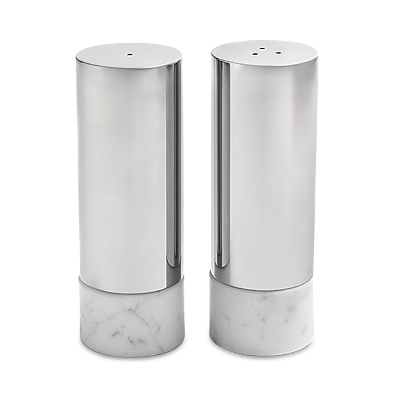 Anna New York Dual Salt & Pepper Set In Silver