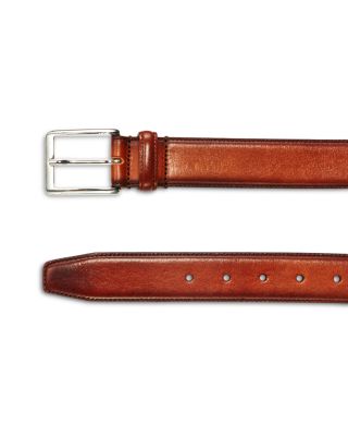 Men's Square Buckle Italian Leather Belt - Exclusive