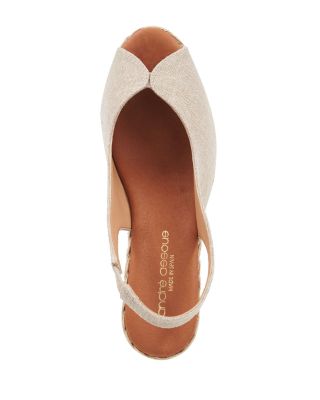 Women's Audrey Slip On Slingback Espadrille Wedge Pumps