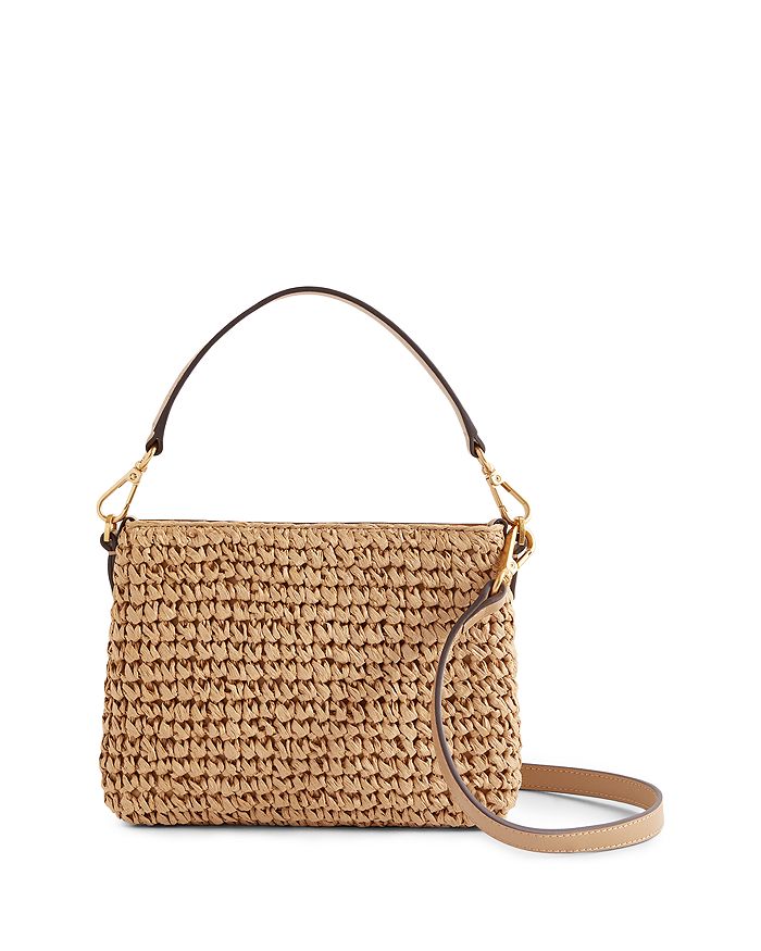 REISS Brompton Raffia Crossbody Bag Bloomingdale's