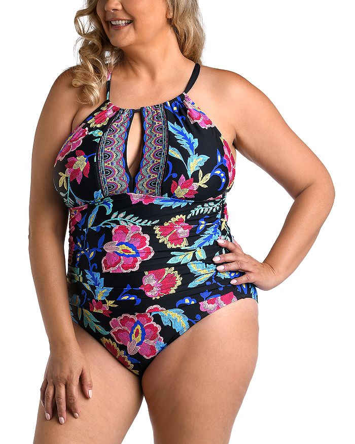 All-Over Print Women's Cami Keyhole One-piece Swimsuit