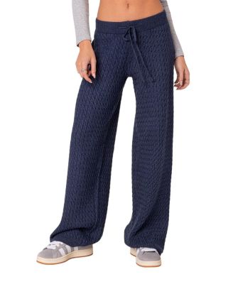 Edikted - Portia Relaxed Cable Knit Pants