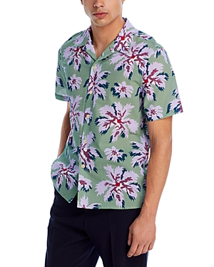 Shop Ps By Paul Smith Casual Fit Short Sleeve Floral Shirt In 35