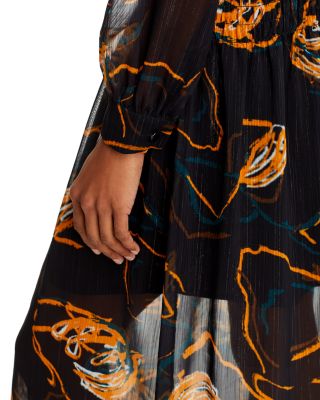 Printed Chiffon Dress