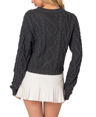 Poppy Cable Knit Sweater