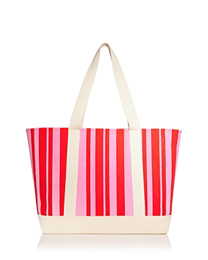 Shop Aqua Canvas Tote Bag - 100% Exclusive In Pink/red