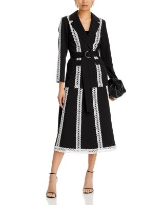 Eyelet Trim A Line Skirt