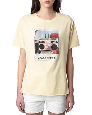 Shop Zadig & Voltaire Tommer Photoprint Tee In Shea