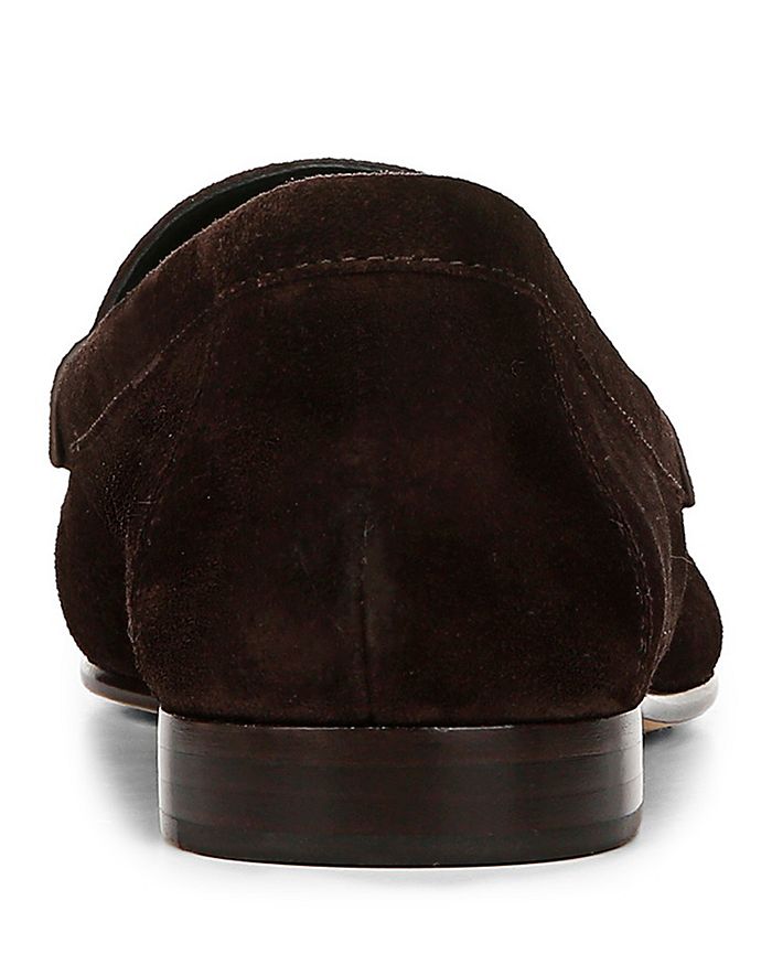 Veronica Beard Suede Coin Penny Loafers In Espresso