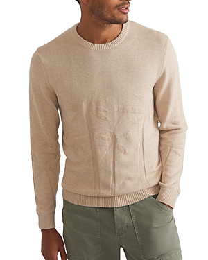 Shop Marine Layer Scenic Crewneck Sweater In Oatmeal