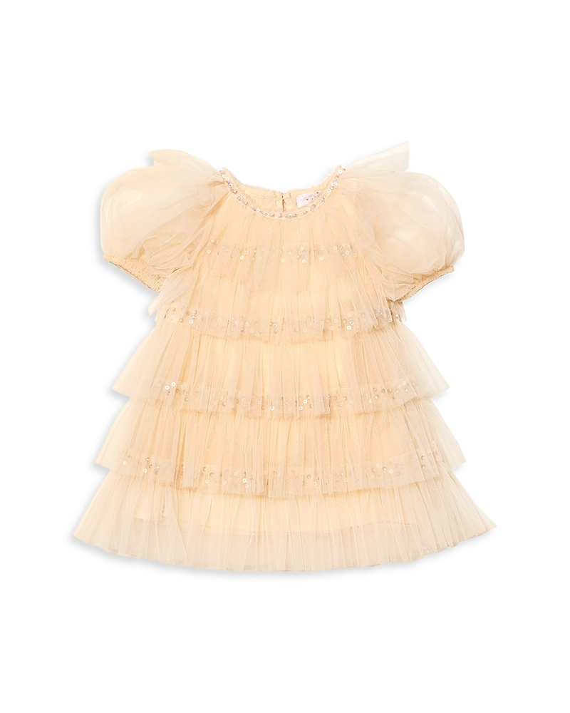 Tutu Du Monde Tiered Tulle Dress In Corn Silk