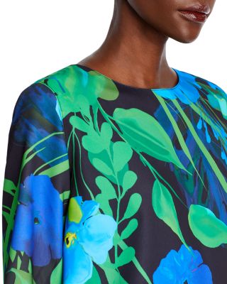 Floral Crepe A Line Dress